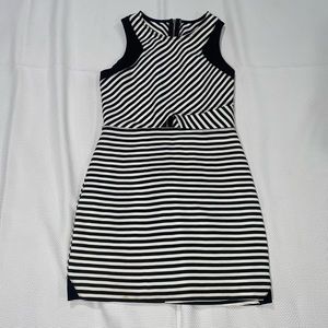 Black & White Stripped Bodycon Dress